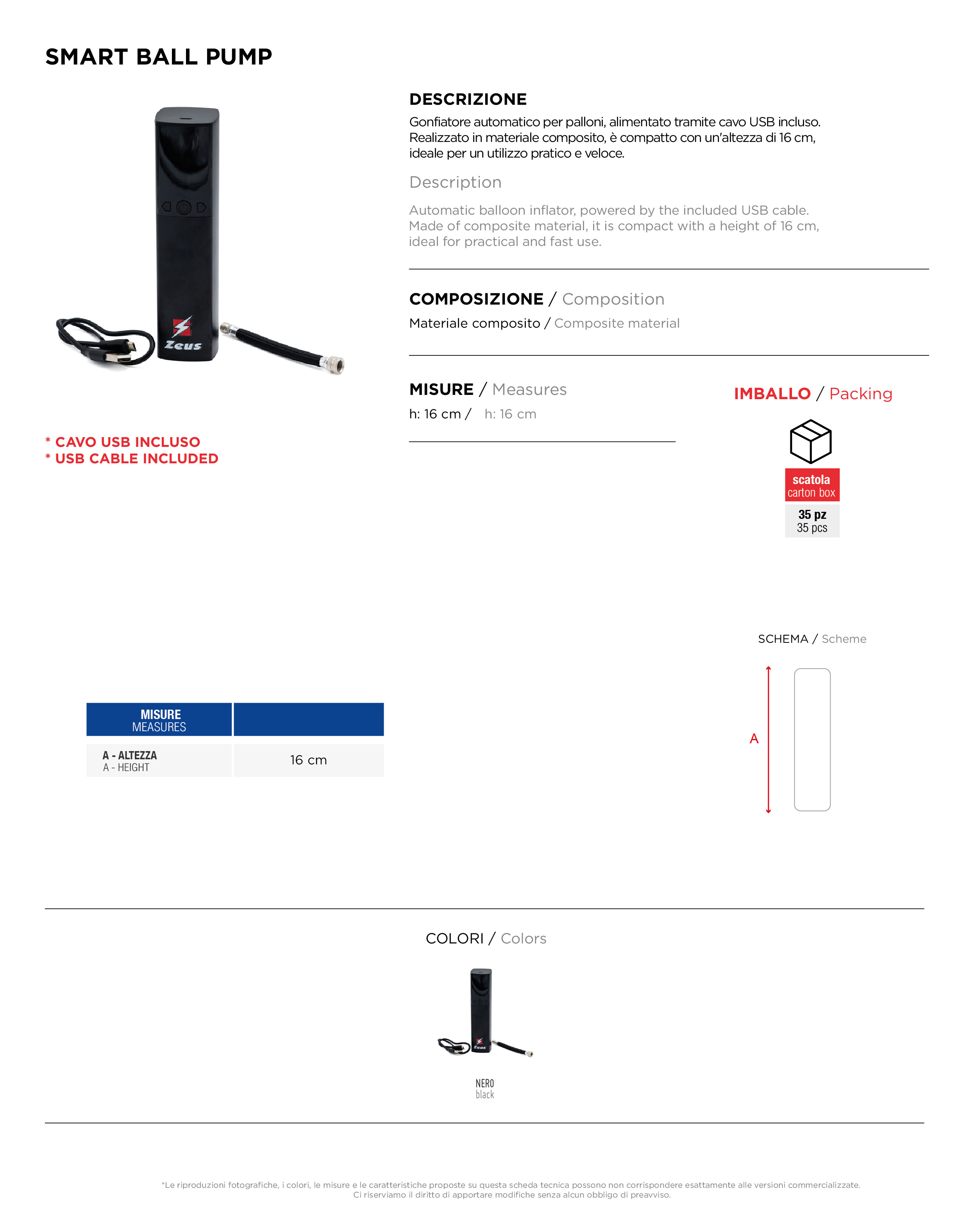 Scheda tecnica – SMART BALL PUMP