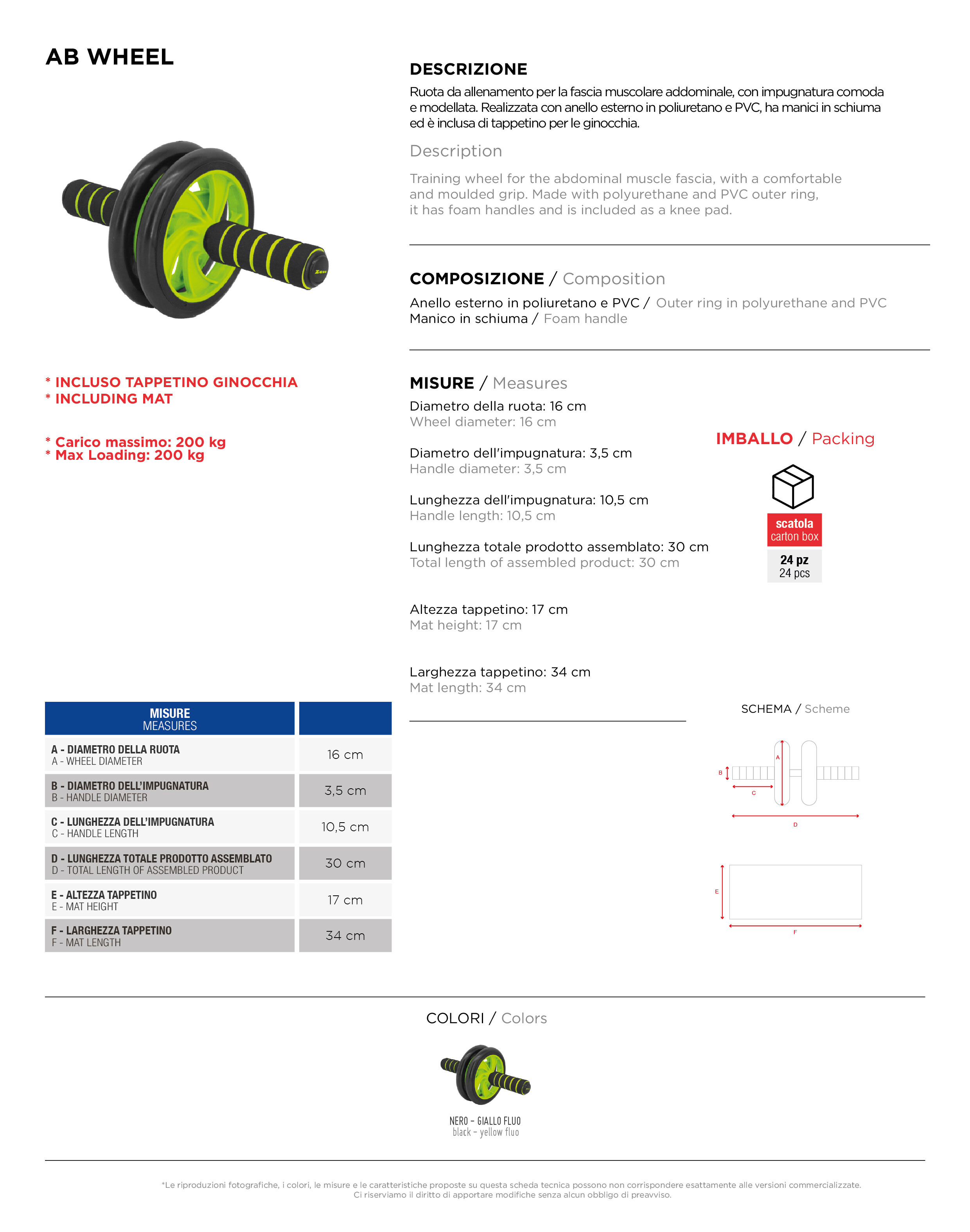 Scheda tecnica – AB WHEEL