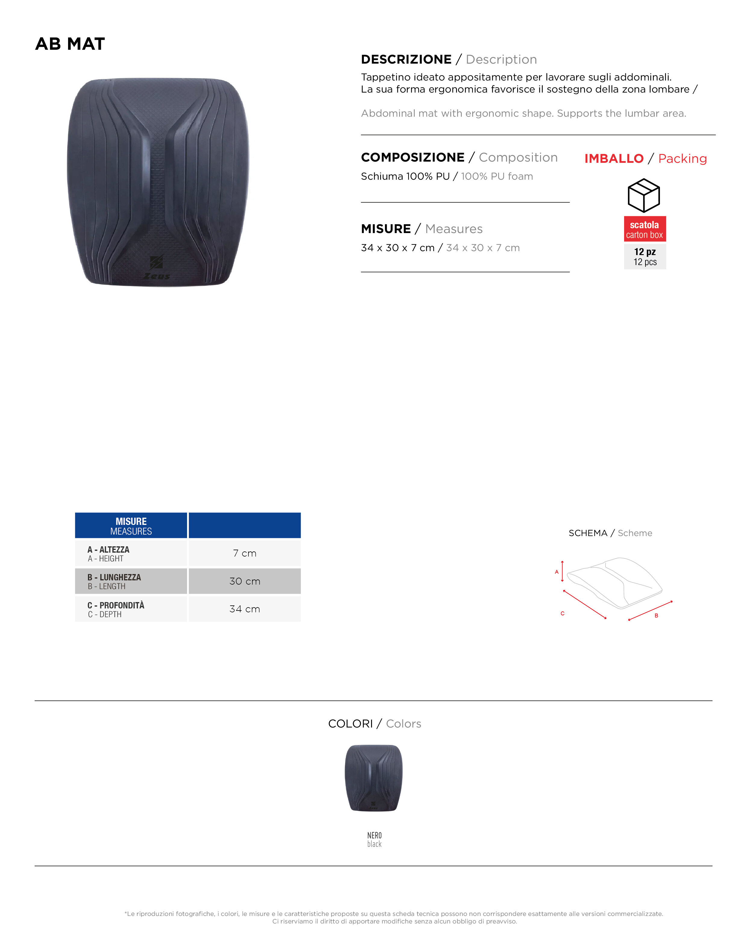 Scheda tecnica – AB MAT