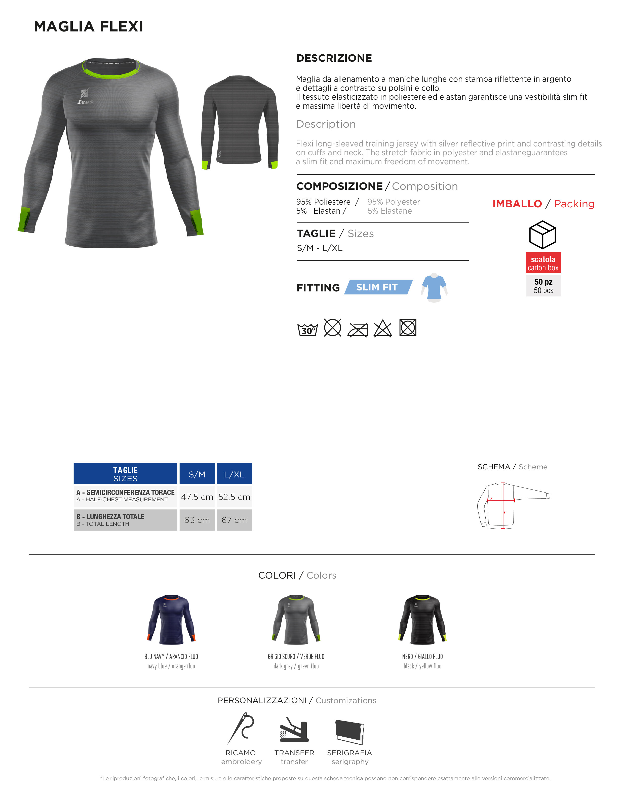 Scheda tecnica – MAGLIA FLEXI