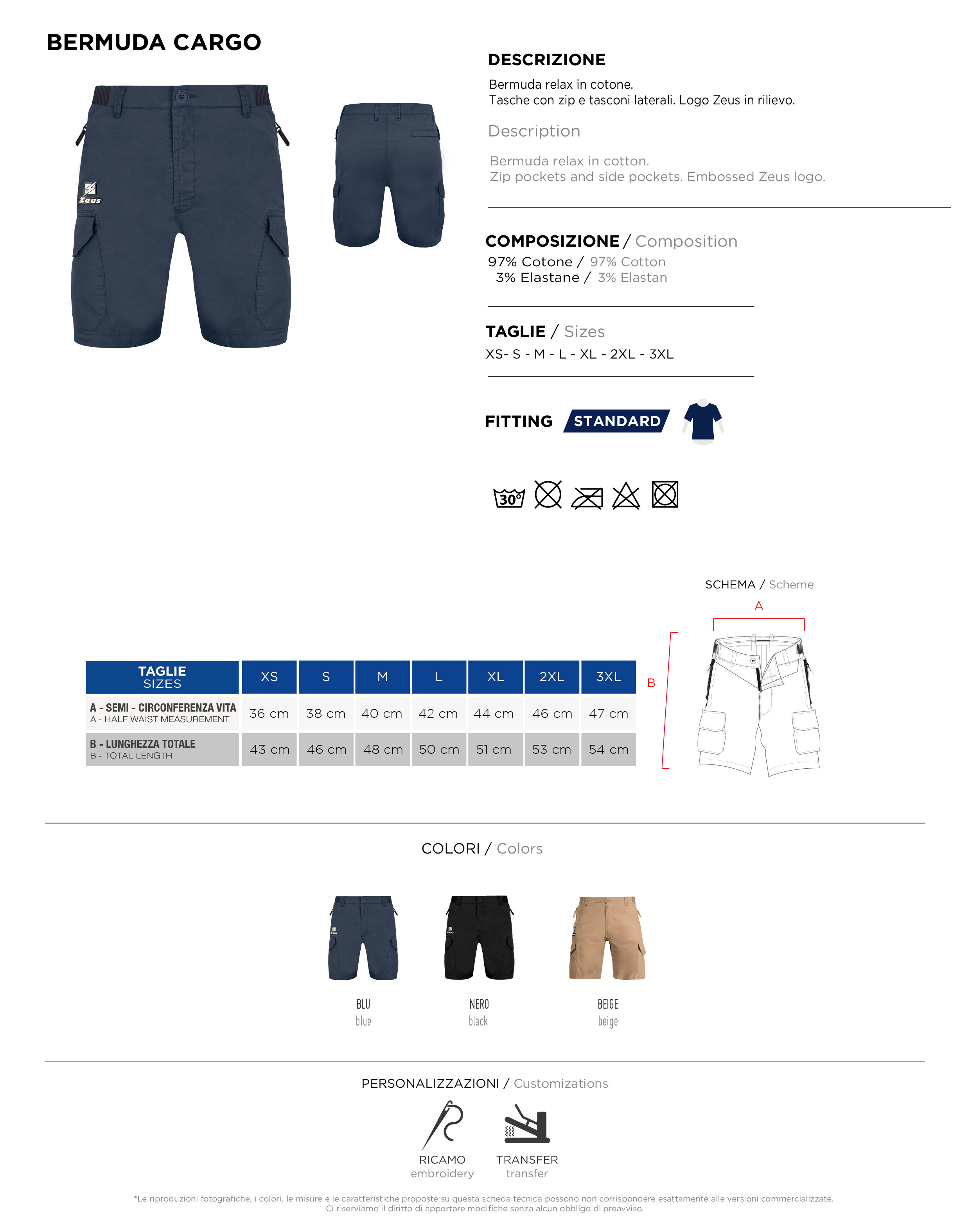 Scheda tecnica – BERMUDA CARGO