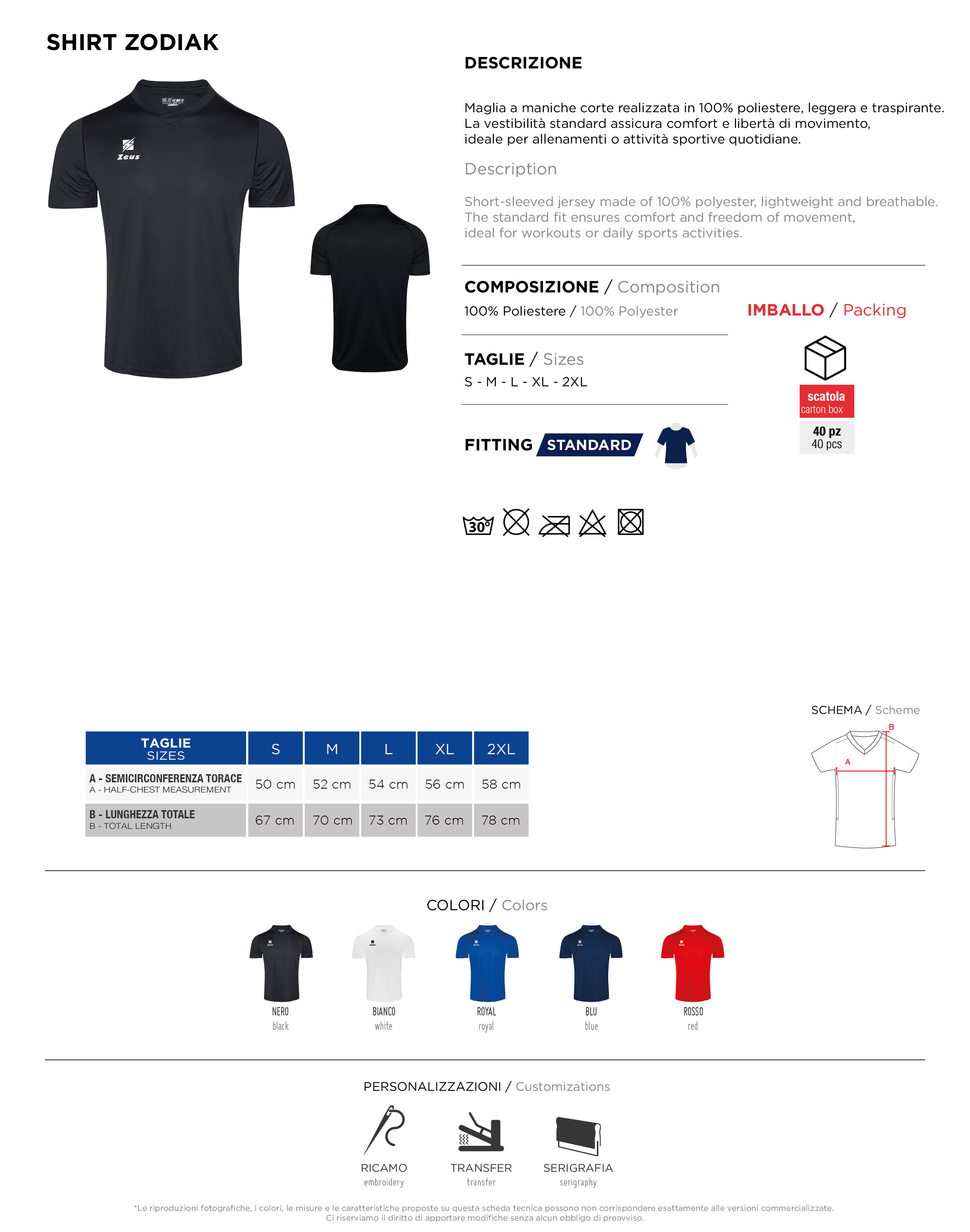 Scheda tecnica – SHIRT ZODIAK