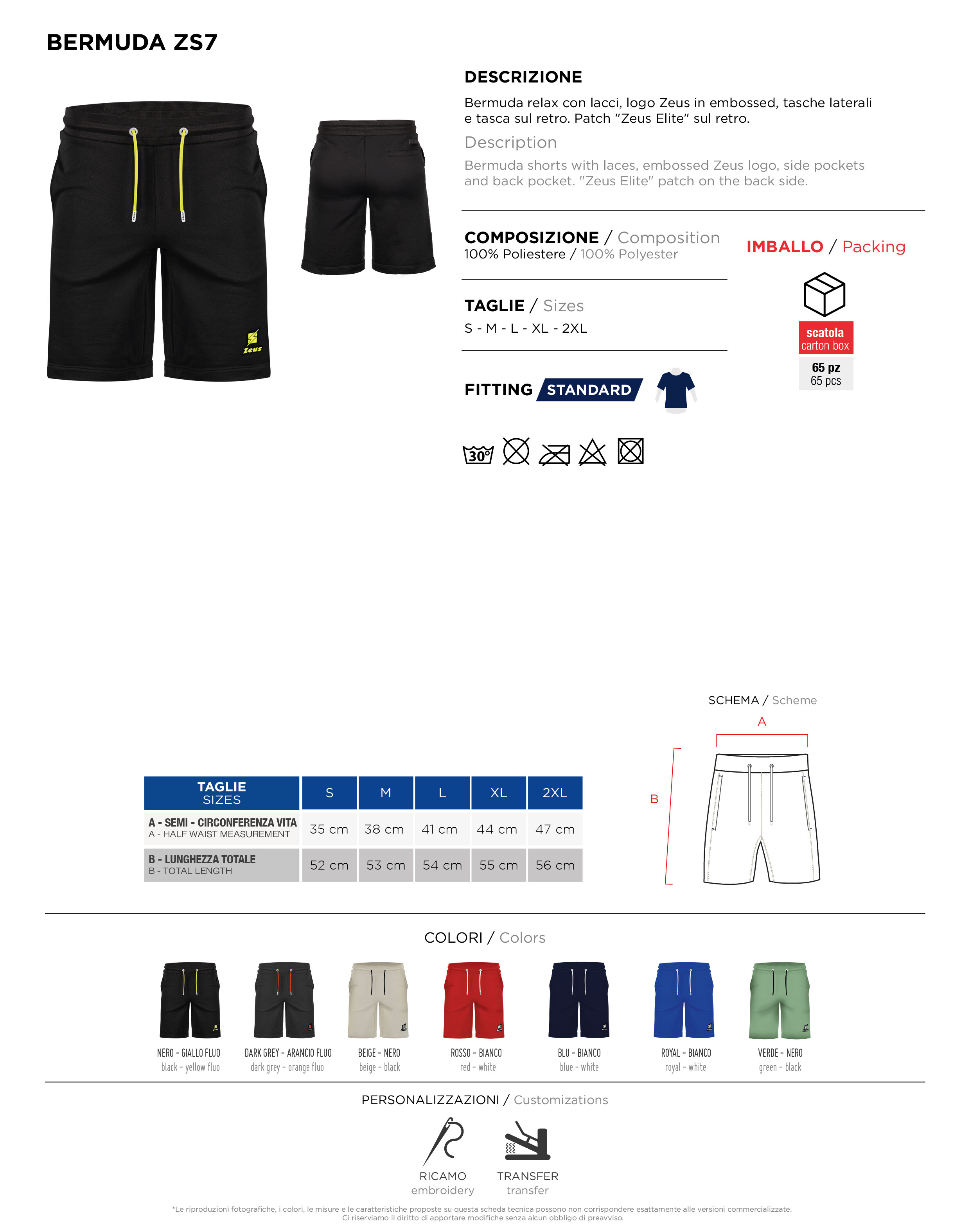 Scheda tecnica – BERMUDA ZS7