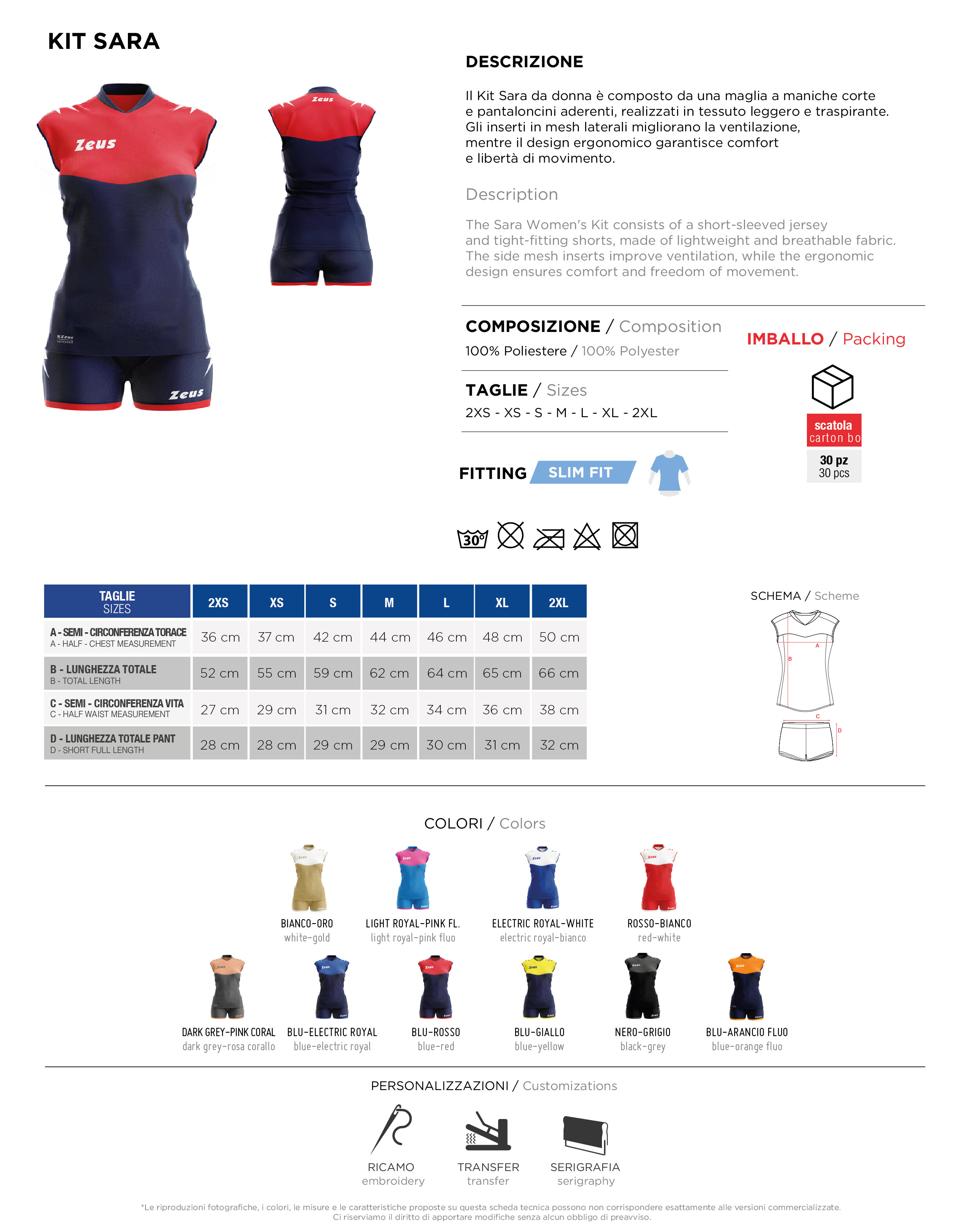 Scheda tecnica – KIT SARA