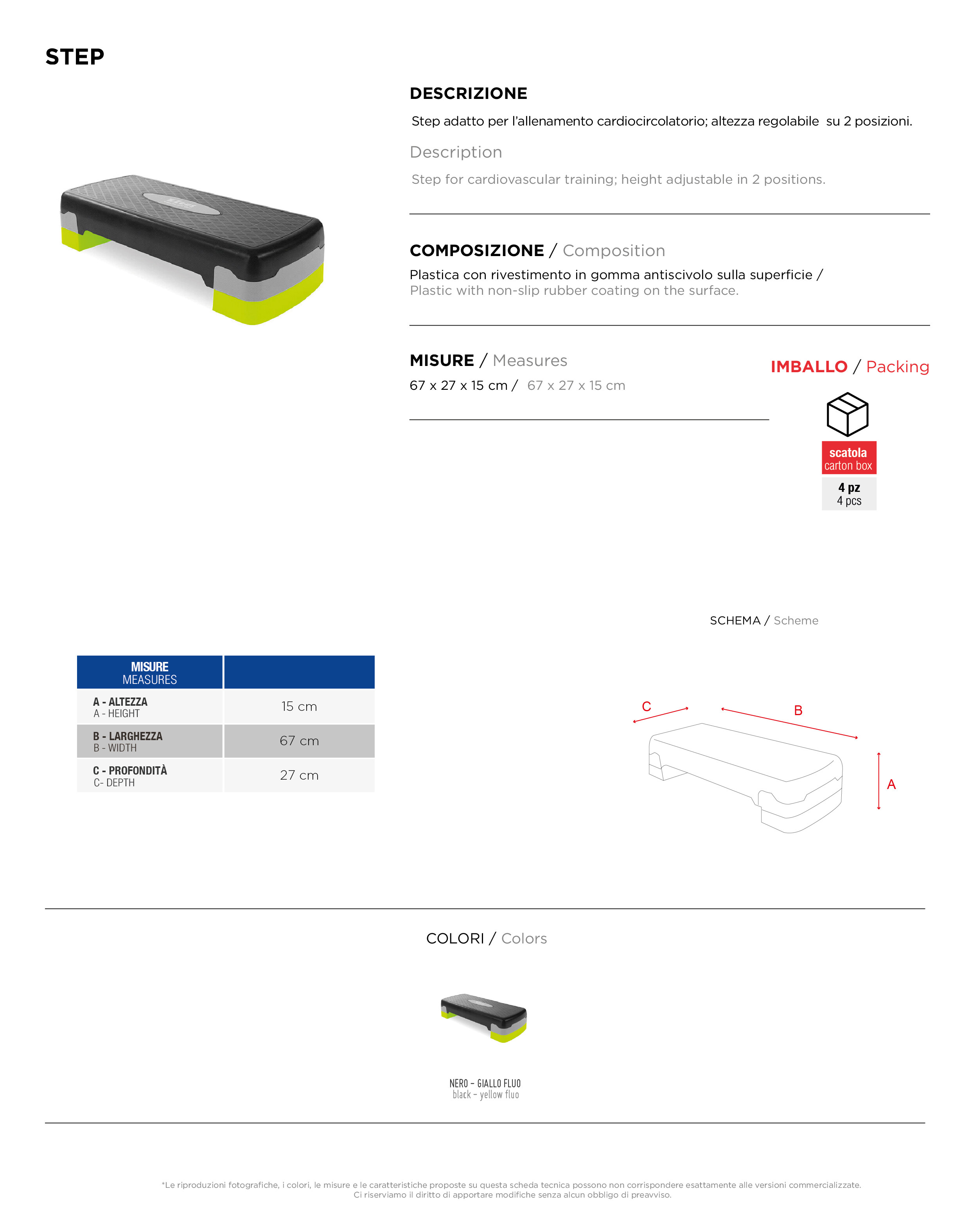 Scheda tecnica – STEP